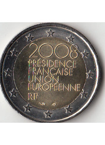 2008 - 2 Euro FRANCIA  Presidenza Consiglio europeo Fdc